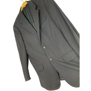 Corneliani for Saks Mens Extra Fine Wool Suit Jacket 40R Italy RY10366 Red Pin